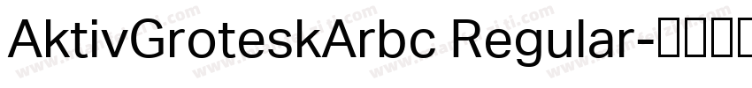 AktivGroteskArbc Regular字体转换